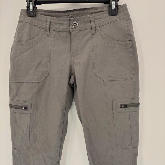 Kuhl Horizn Skinny Pants Womens 2 Ripstop Cargo Climbing Hiking Gorpcore Gray - Picture 6 of 10
